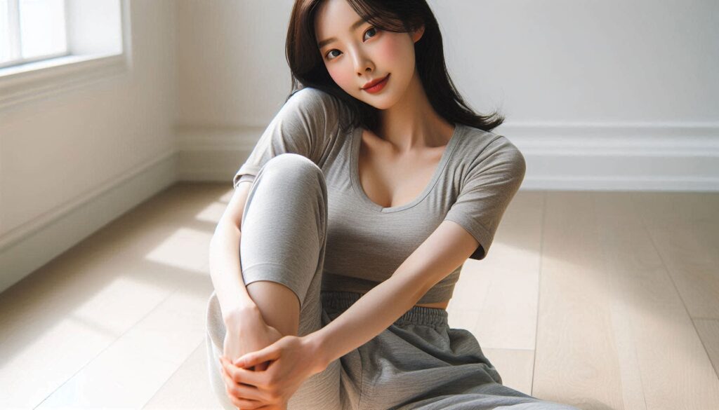 허리 통증 완화를 위한 무릎 당기기
