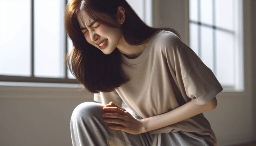 무릎 굽힐 때 통증 원인 중 반월상연골 손상 상황