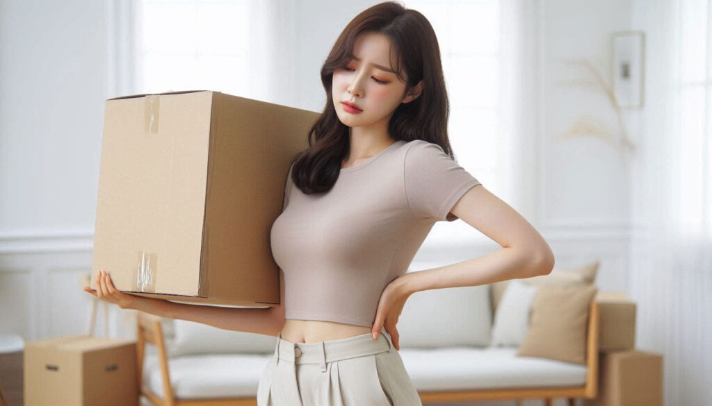허리 왼쪽 통증 원인 물건 들기