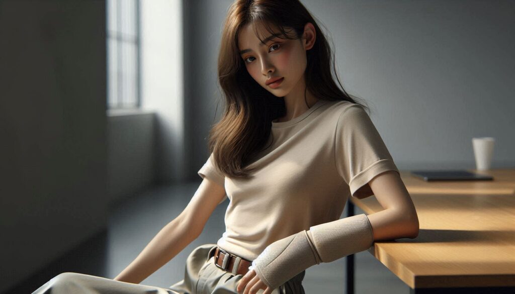 손목 통증 있을 때 찜질 방법을 적용하는 실제 생활 장면