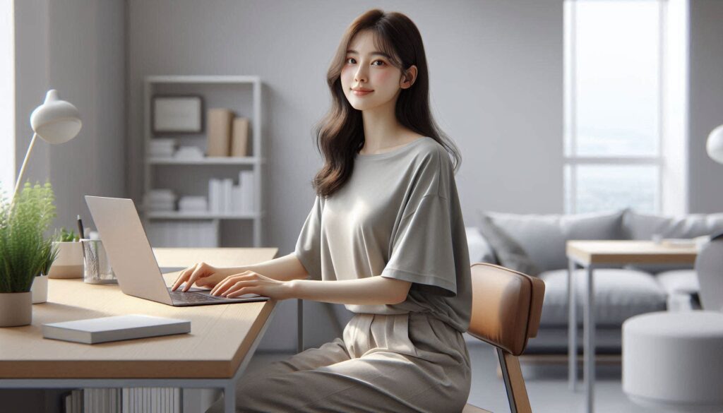 손목 통증 예방 생활 습관을 실천하는 올바른 손목 사용 장면